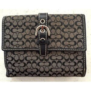 Vintage Coach Signature C Small Bifold